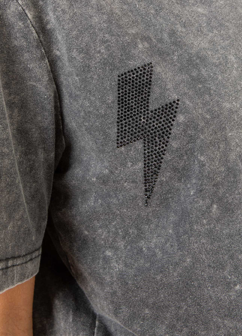 CC Heart CC HART LIGHTNING TEE - MID SLEEVE T-Shirt Washed grey - 180