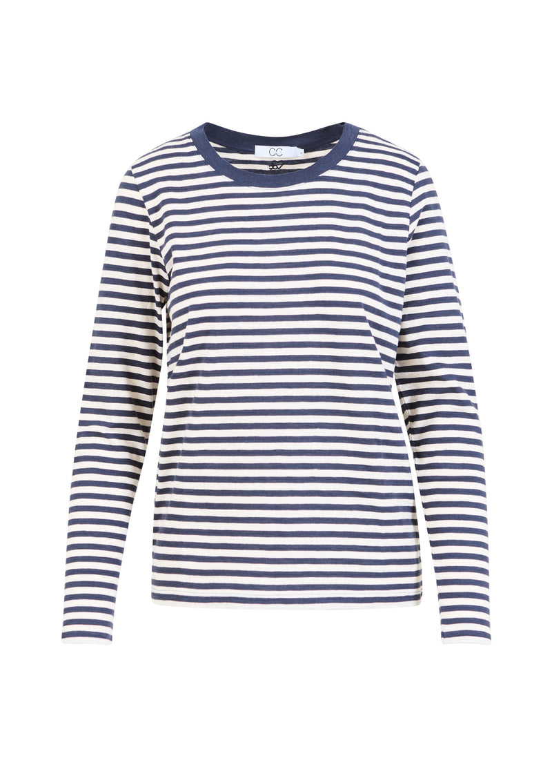 CC Heart CC HART STREEP LANGE T-SHIRT T-Shirt Night sky blue/cream - 962