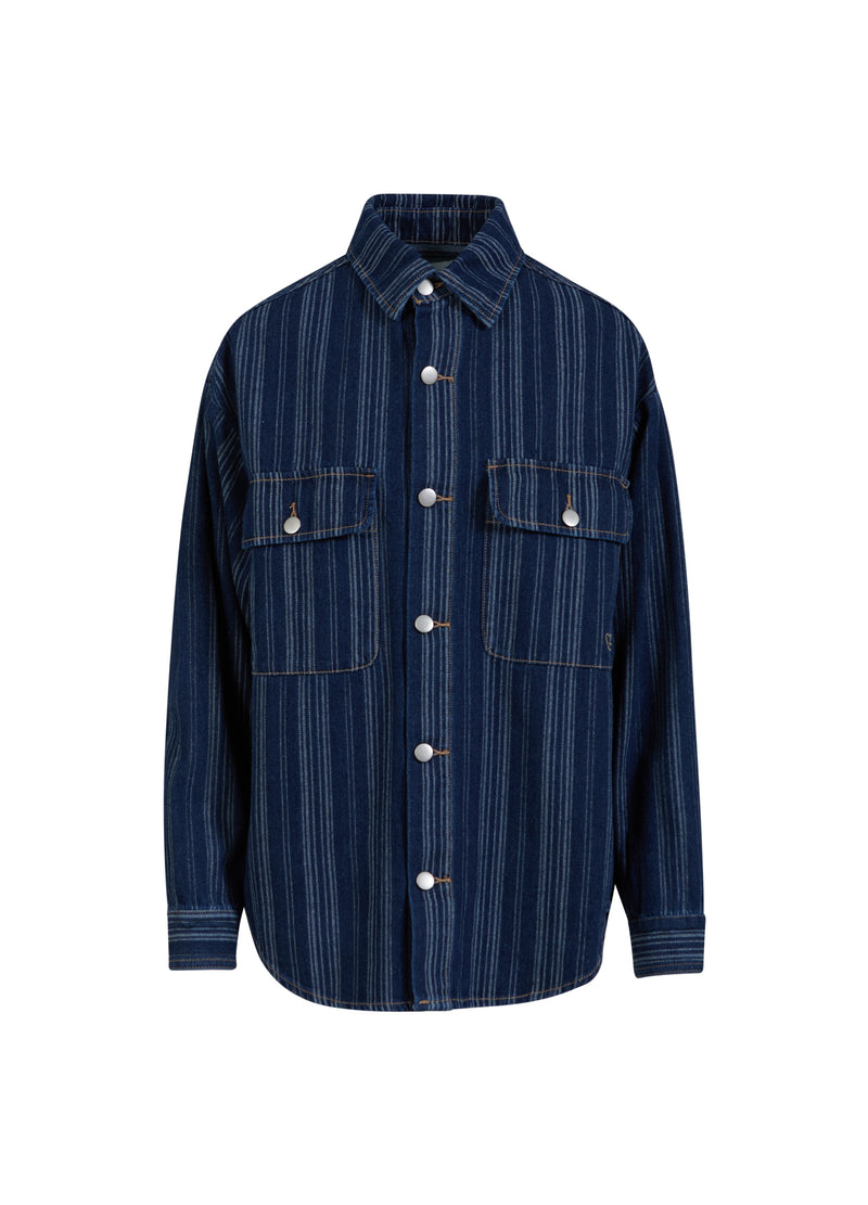 CC Heart CC HEART ALAIA DENIM JAS Outerwear Dark blue stripe denim - 512