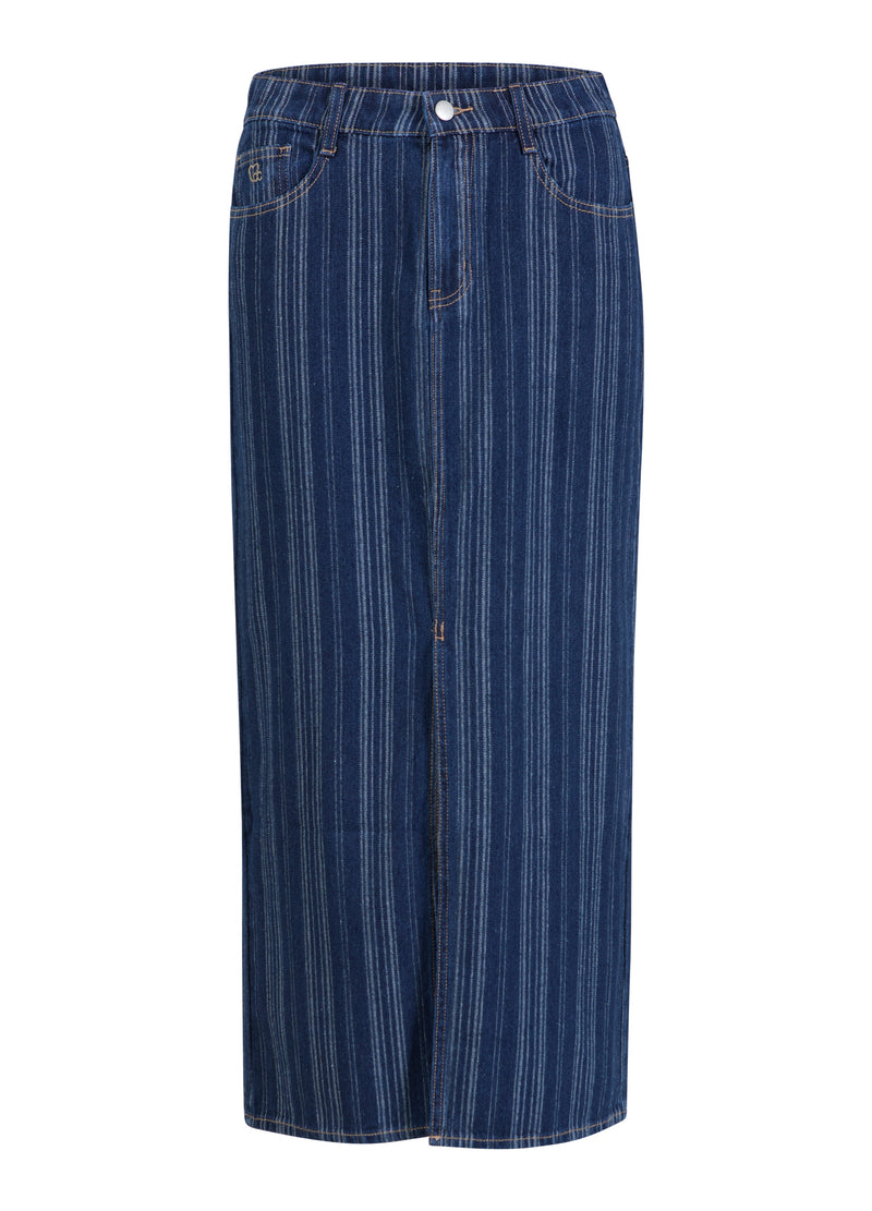 CC Heart CC HEART ALAIA ROK LANG Skirt Dark blue stripe denim - 512