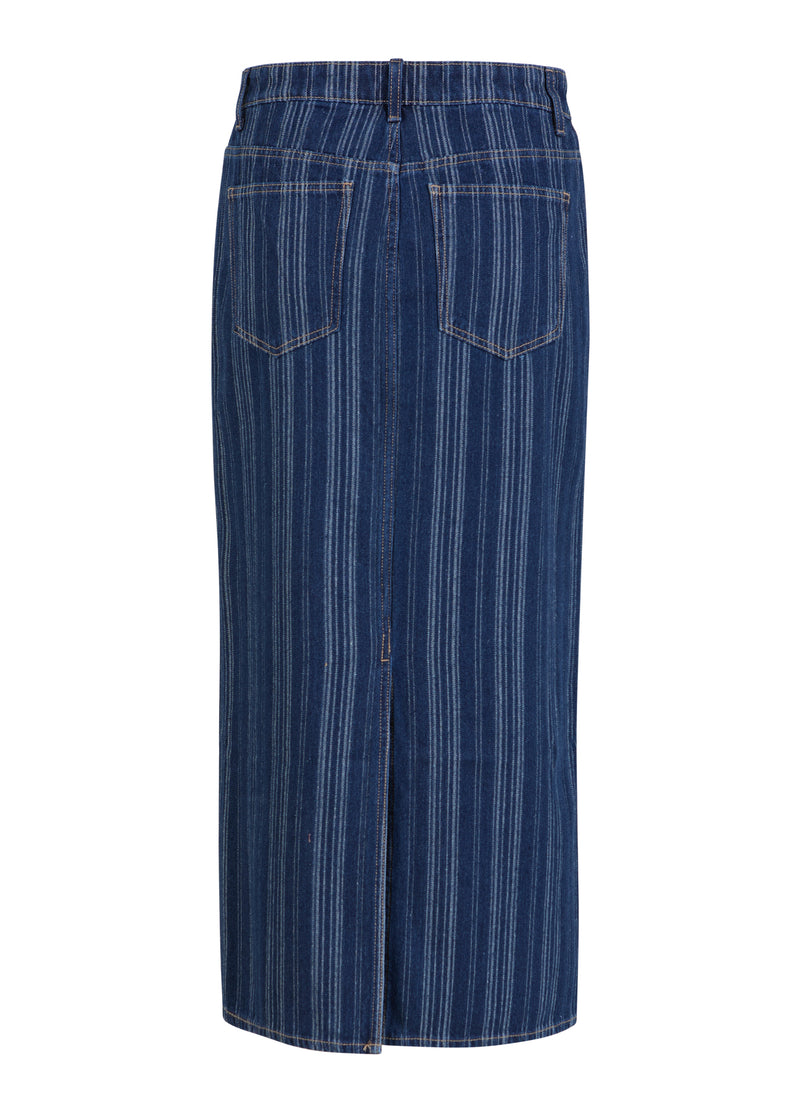 CC Heart CC HEART ALAIA ROK LANG Skirt Dark blue stripe denim - 512