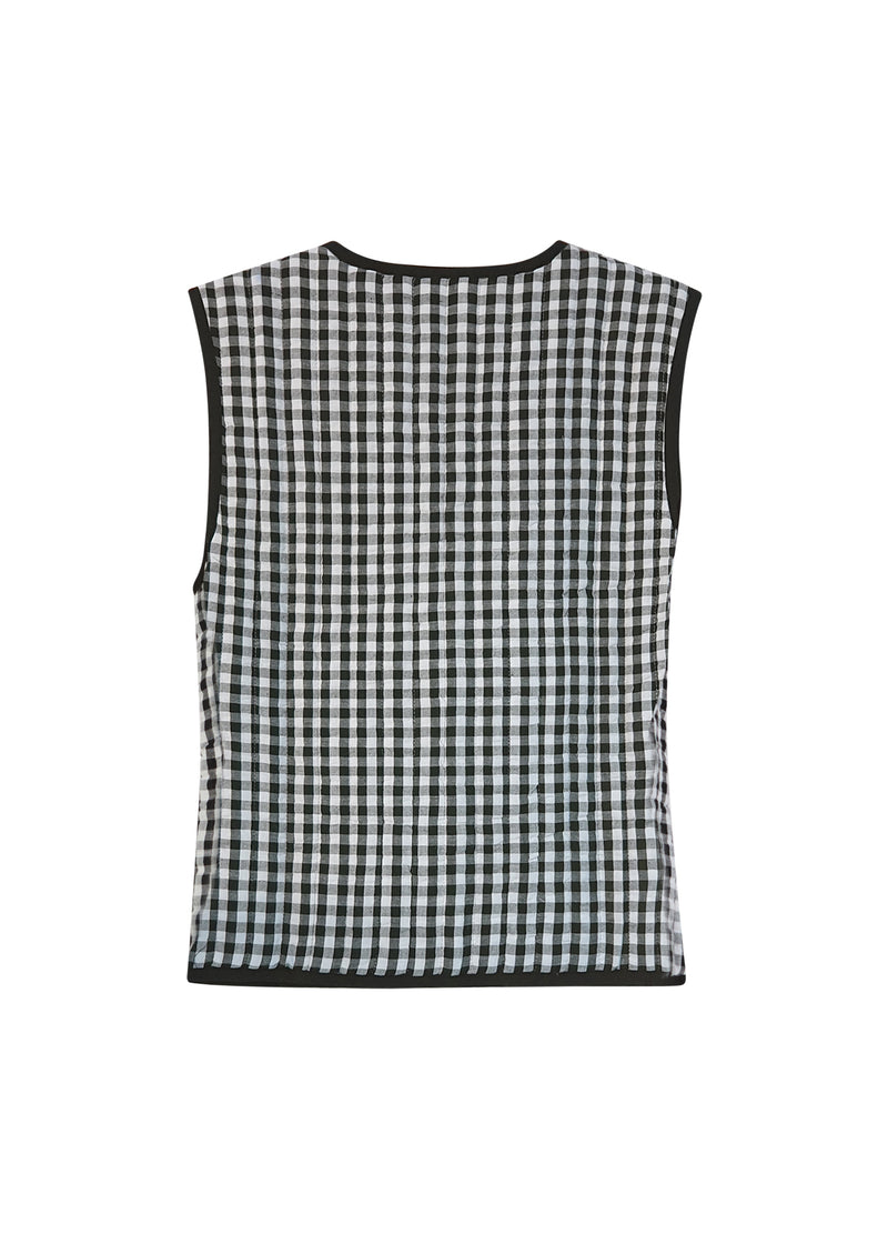 CC Heart CC HEART ALENA GEWATTEERD VEST Vest Black/white check - 146