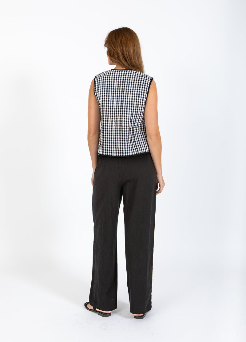 CC Heart CC HEART ALENA GEWATTEERD VEST Vest Black/white check - 146