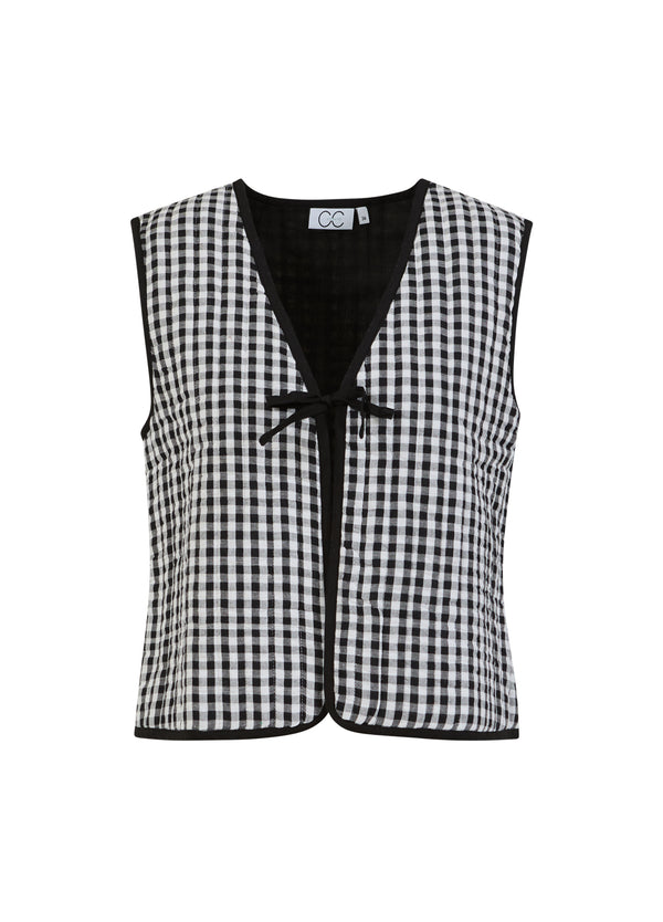 CC Heart CC HEART ALENA GEWATTEERD VEST Vest Black/white check - 146