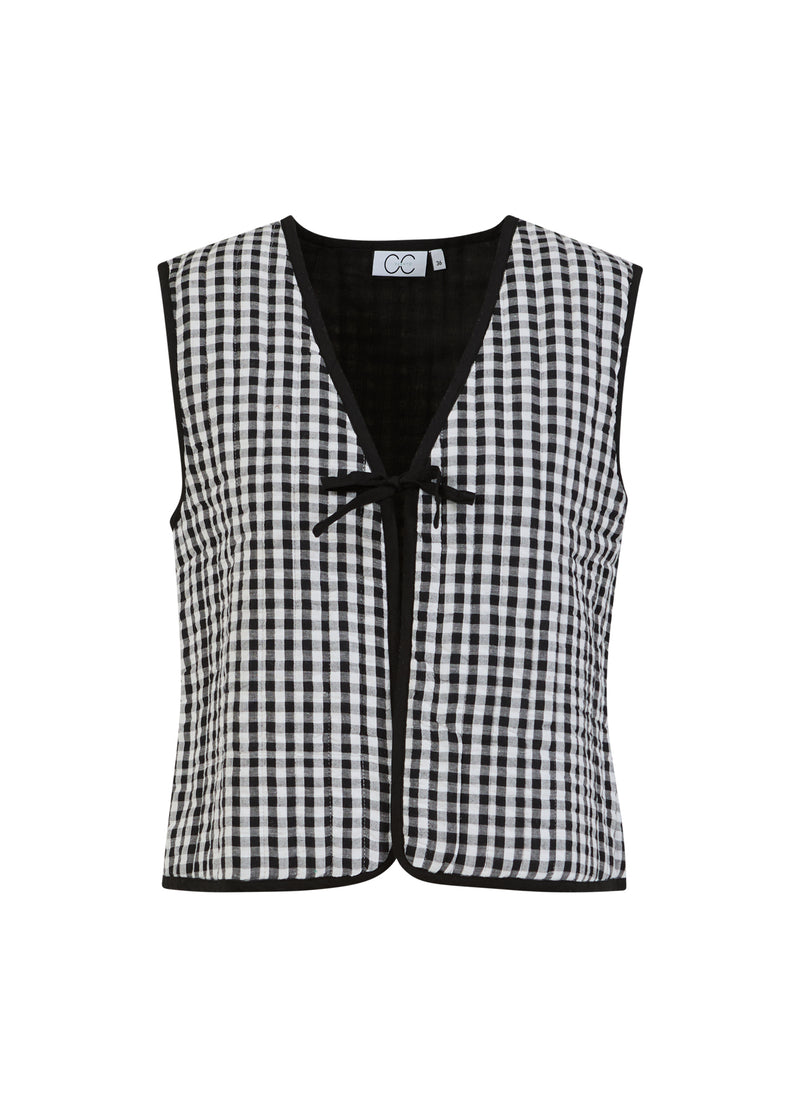 CC Heart CC HEART ALENA GEWATTEERD VEST Vest Black/white check - 146