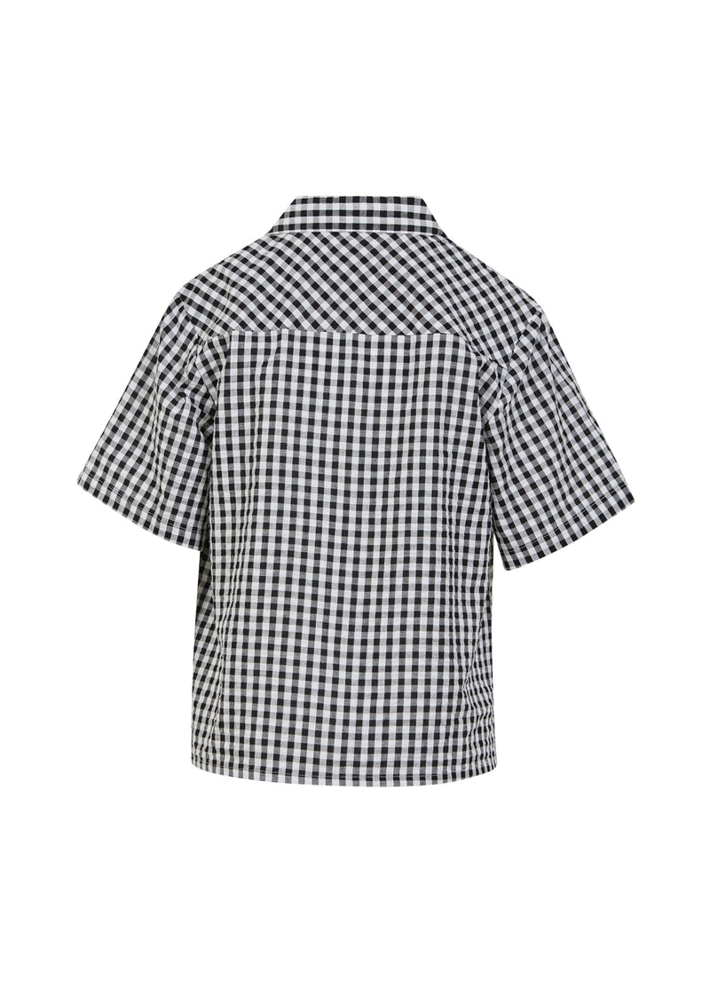 CC Heart CC HEART ALENA KORTE MOUWEN SHIRT Shirt/Blouse Black/white check - 146