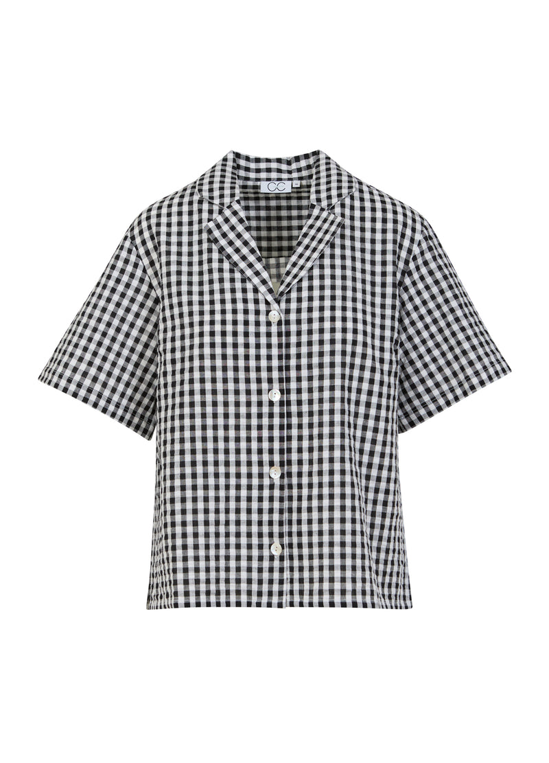 CC Heart CC HEART ALENA KORTE MOUWEN SHIRT Shirt/Blouse Black/white check - 146