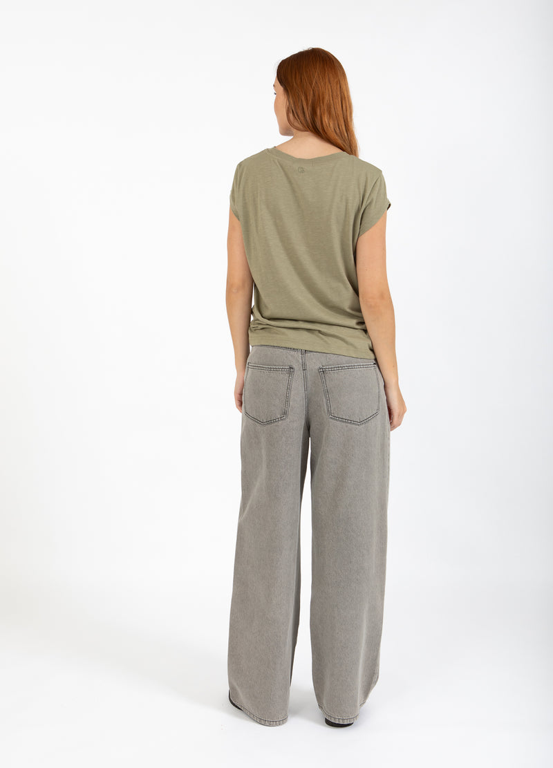 CC Heart CC HEART ALFI T-SHIRT - KAPMOUW T-Shirt Dusty olive - 479