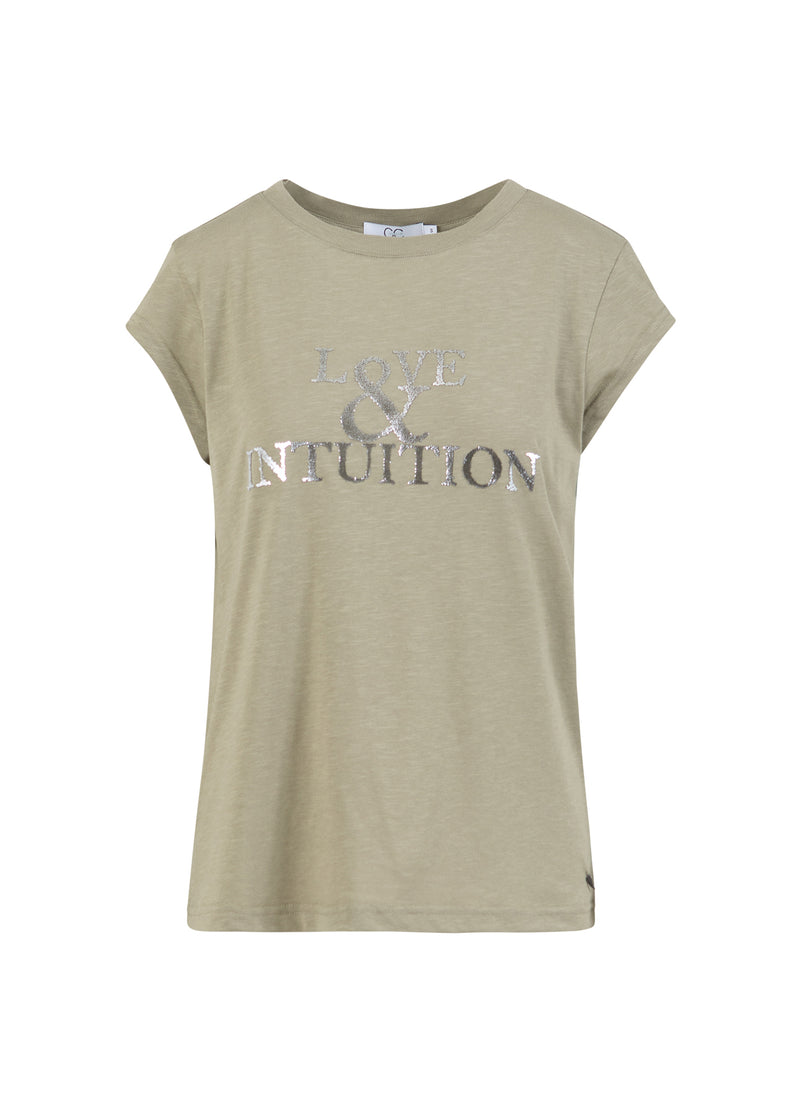CC Heart CC HEART ALFI T-SHIRT - KAPMOUW T-Shirt Dusty olive - 479