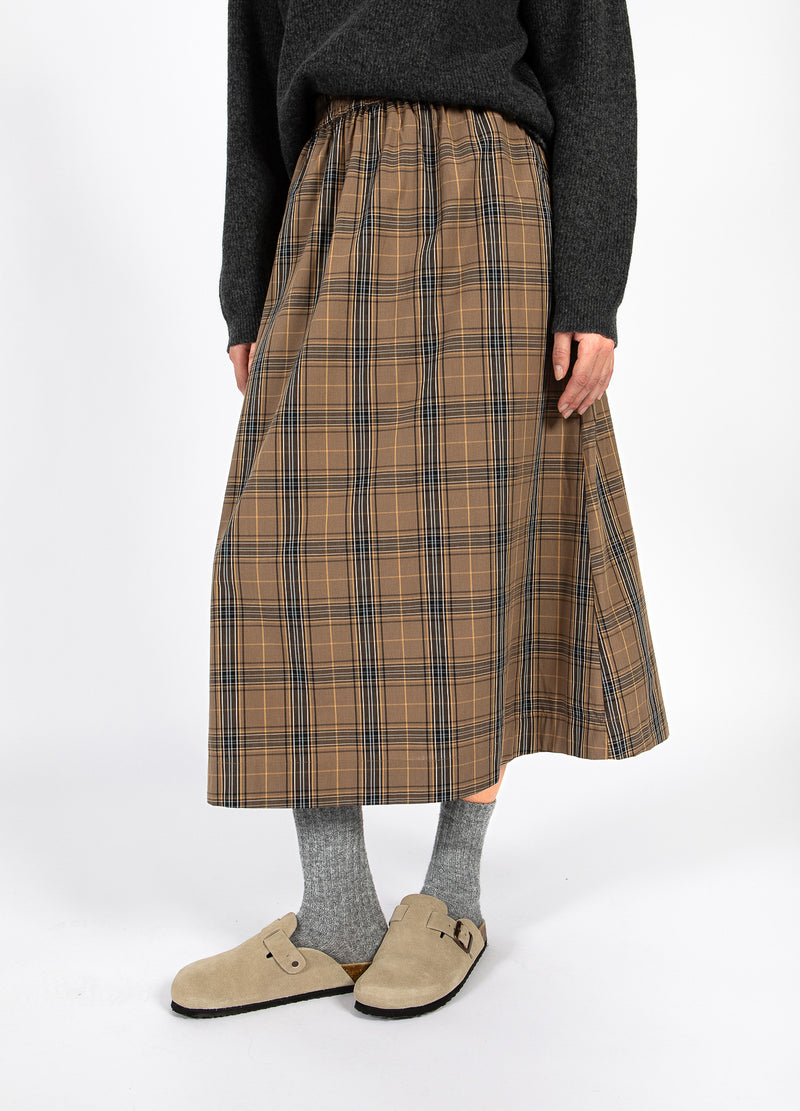 CC Heart CC HEART ALIA LANGE ROK Skirt Golden brown check - 793