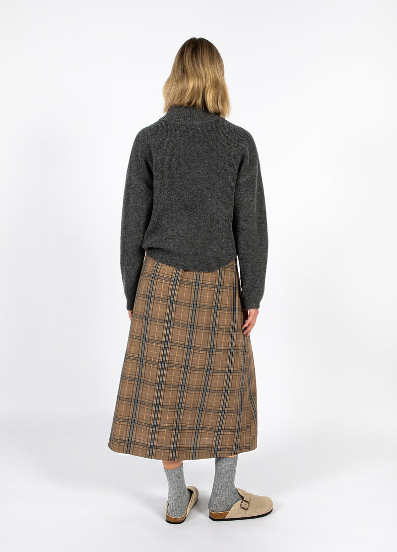 CC Heart CC HEART ALIA LANGE ROK Skirt Golden brown check - 793