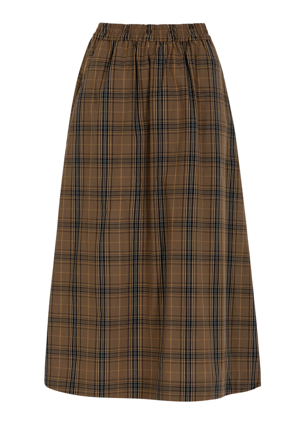 CC Heart CC HEART ALIA LANGE ROK Skirt Golden brown check - 793