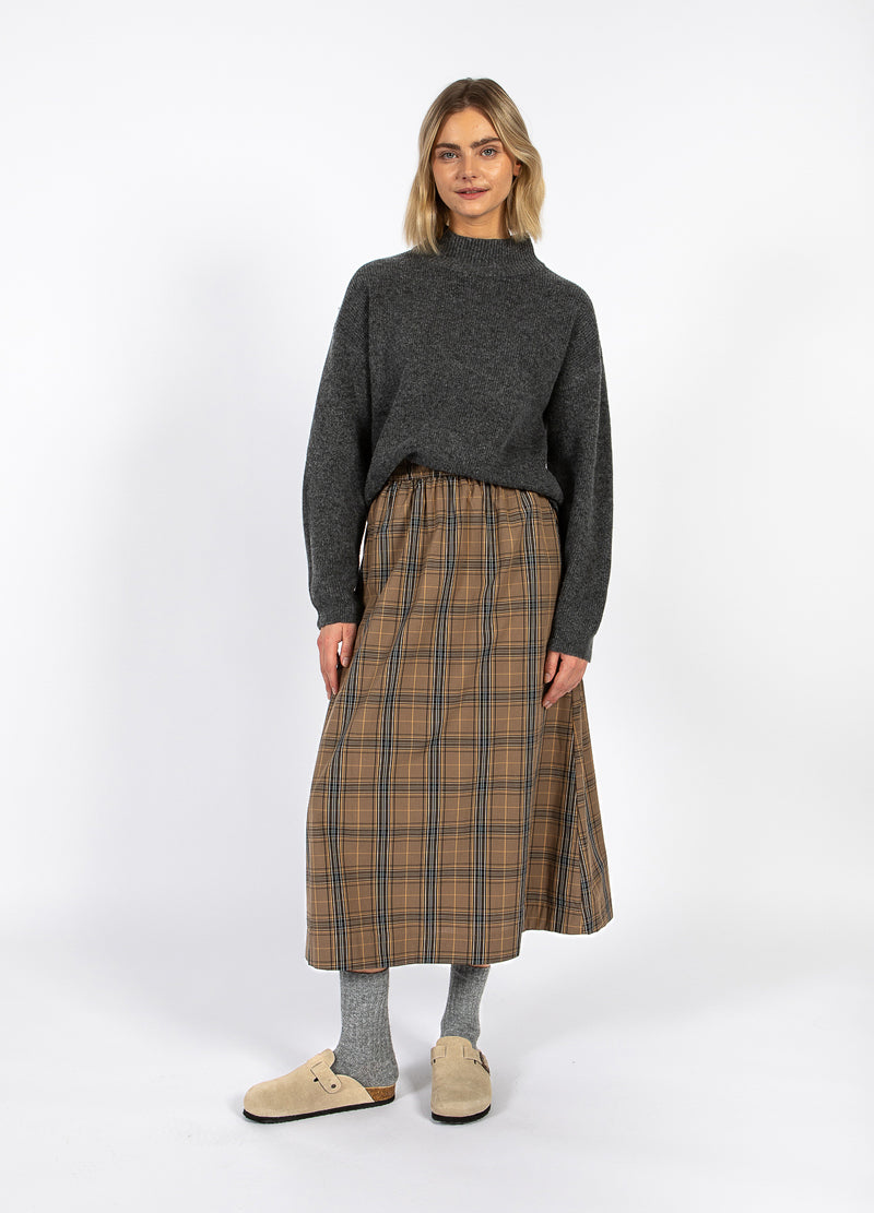 CC Heart CC HEART ALIA LANGE ROK Skirt Golden brown check - 793