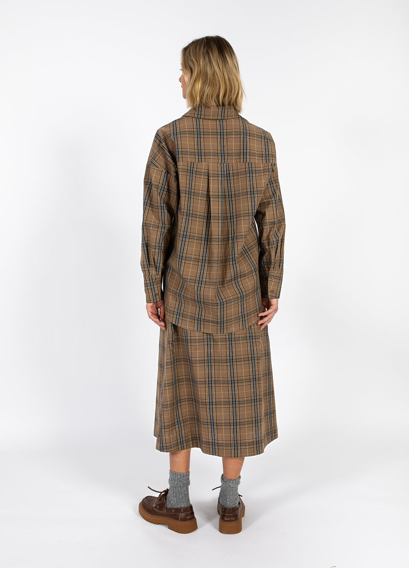CC Heart CC HEART ALIA LOSSE BLOUSE Shirt/Blouse Golden brown check - 793