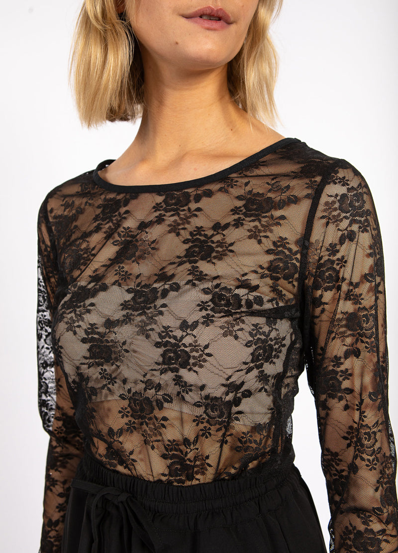 CC Heart CC HEART ALIZA KANT LANGE MOUW BLOES Shirt/Blouse Black - 100
