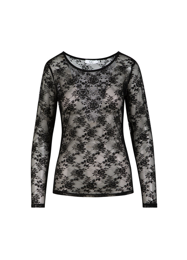 CC Heart CC HEART ALIZA KANT LANGE MOUW BLOES Shirt/Blouse Black - 100
