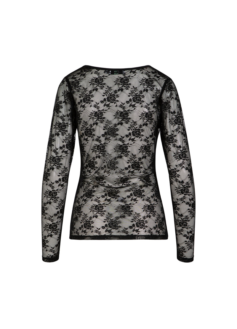 CC Heart CC HEART ALIZA KANT LANGE MOUW BLOES Shirt/Blouse Black - 100