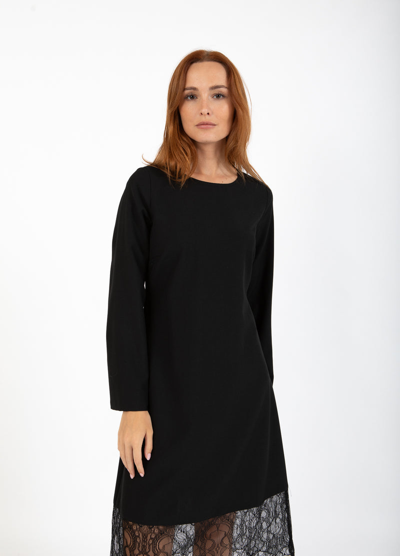 CC Heart CC HEART AMALIA JURK MET KANTINZET Dress Black - 100