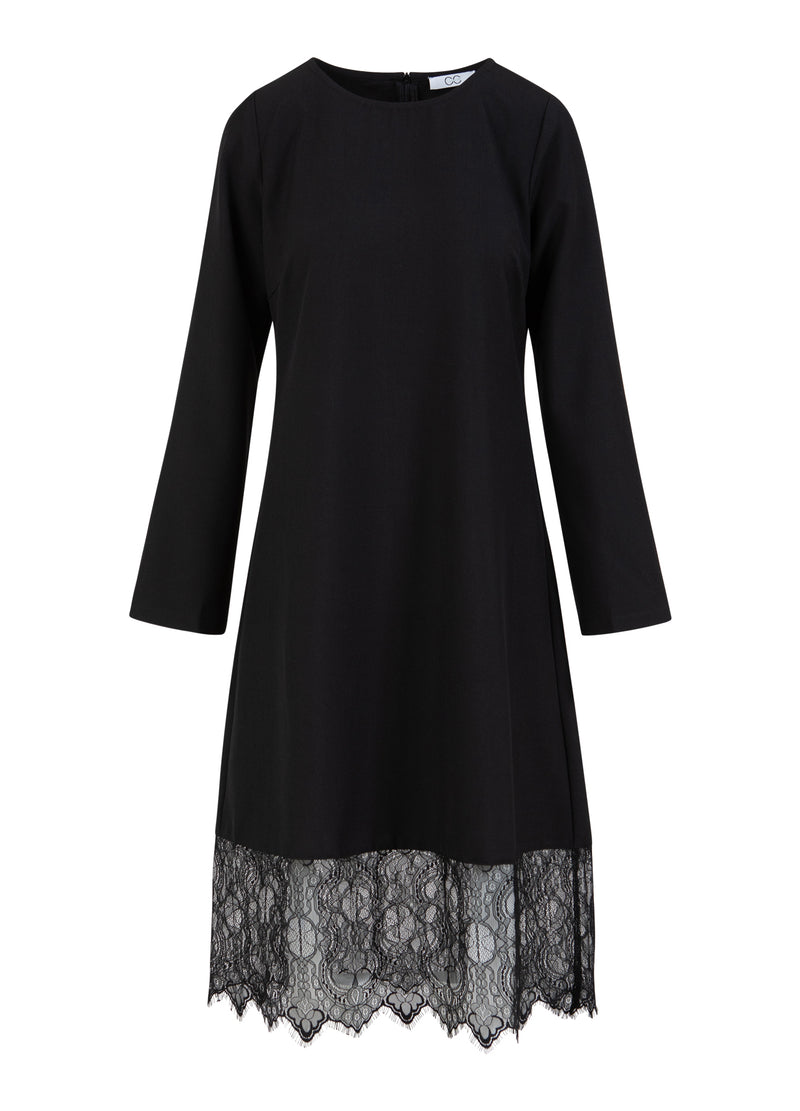 CC Heart CC HEART AMALIA JURK MET KANTINZET Dress Black - 100