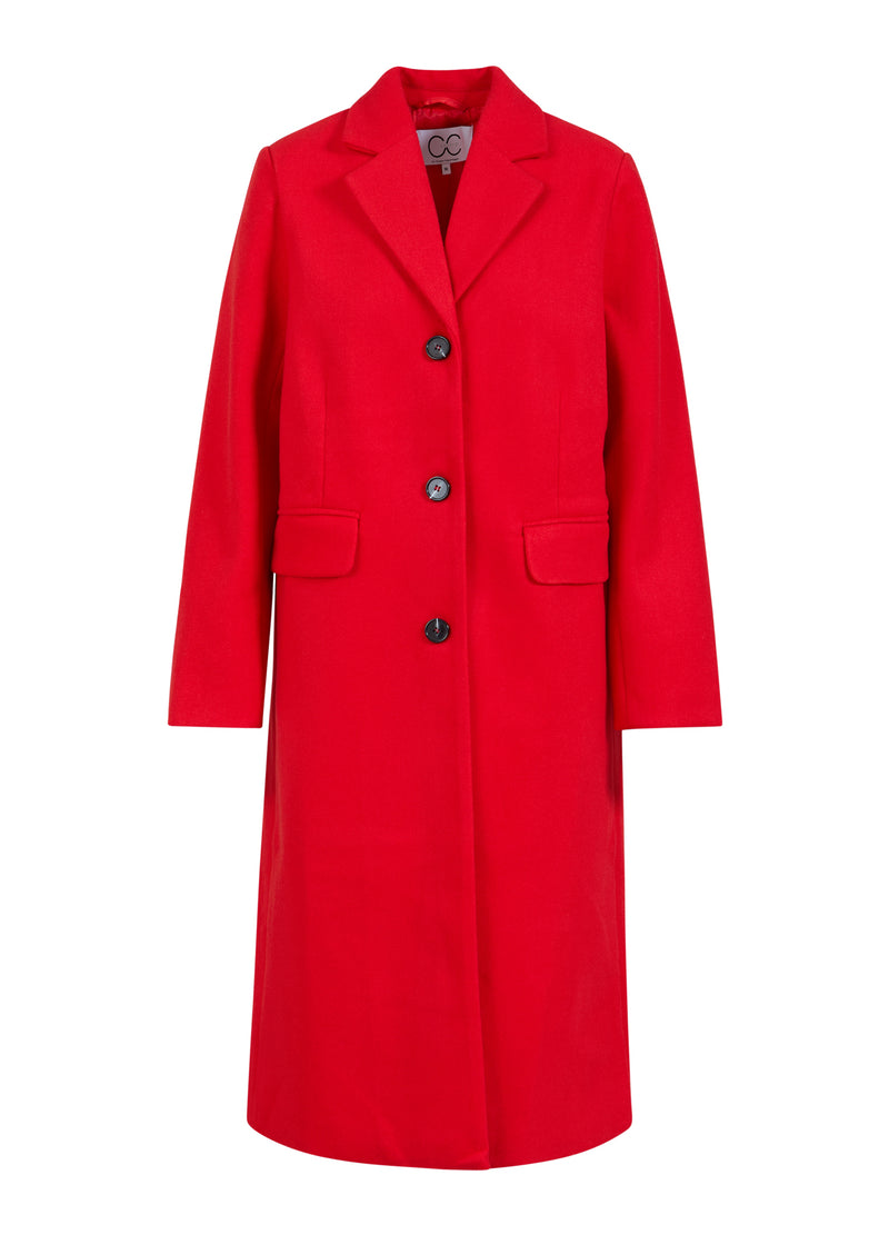 CC Heart CC HEART ARIANA KLASSIEKE LANGE JAS Outerwear Red - 613