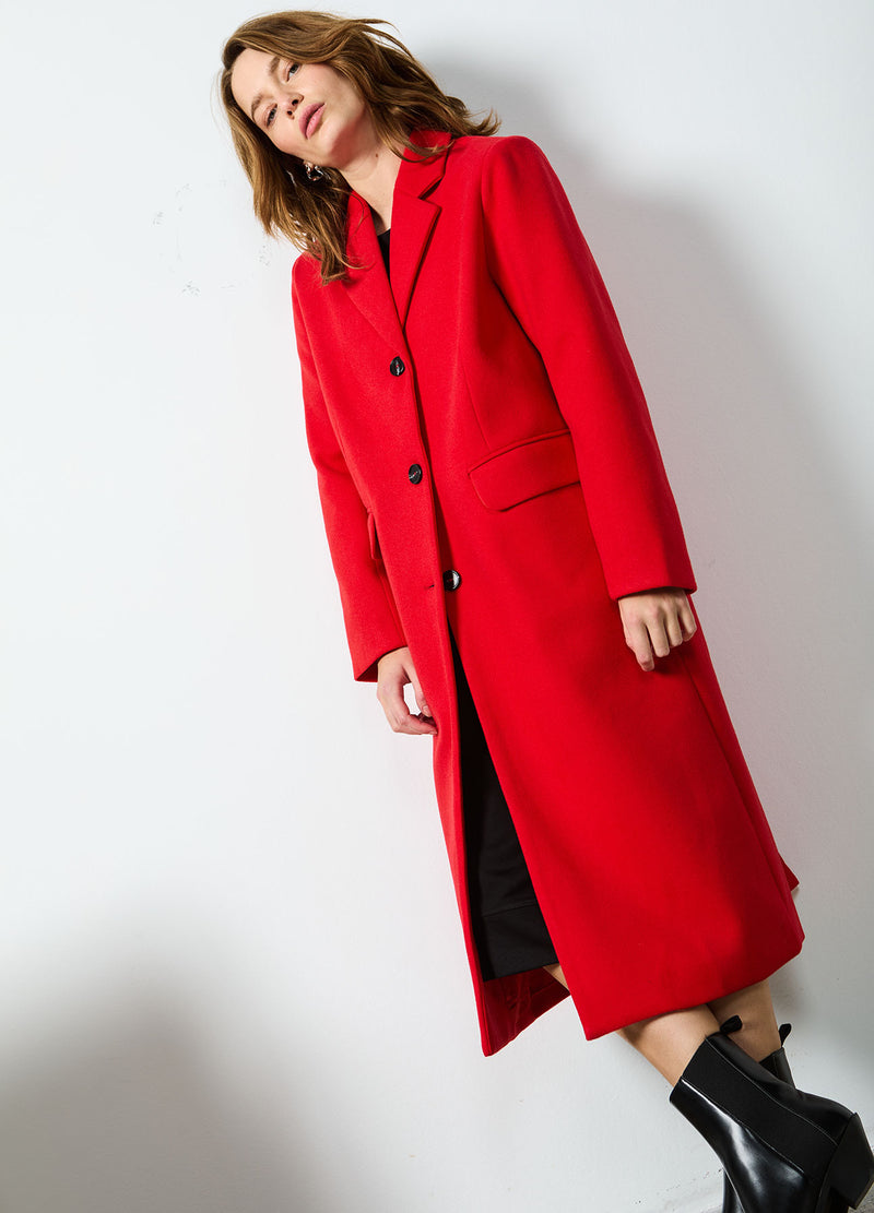 CC Heart CC HEART ARIANA KLASSIEKE LANGE JAS Outerwear Red - 613