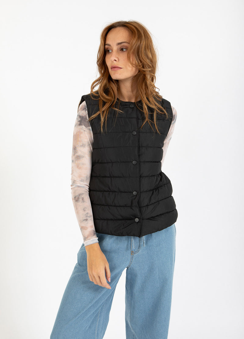 CC Heart CC HEART ASTA GEWATTEERD VEST Outerwear Black - 100