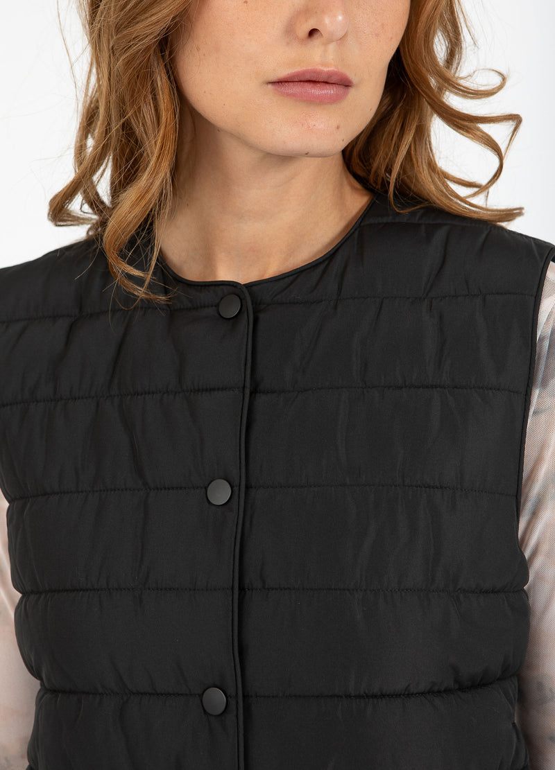 CC Heart CC HEART ASTA GEWATTEERD VEST Outerwear Black - 100