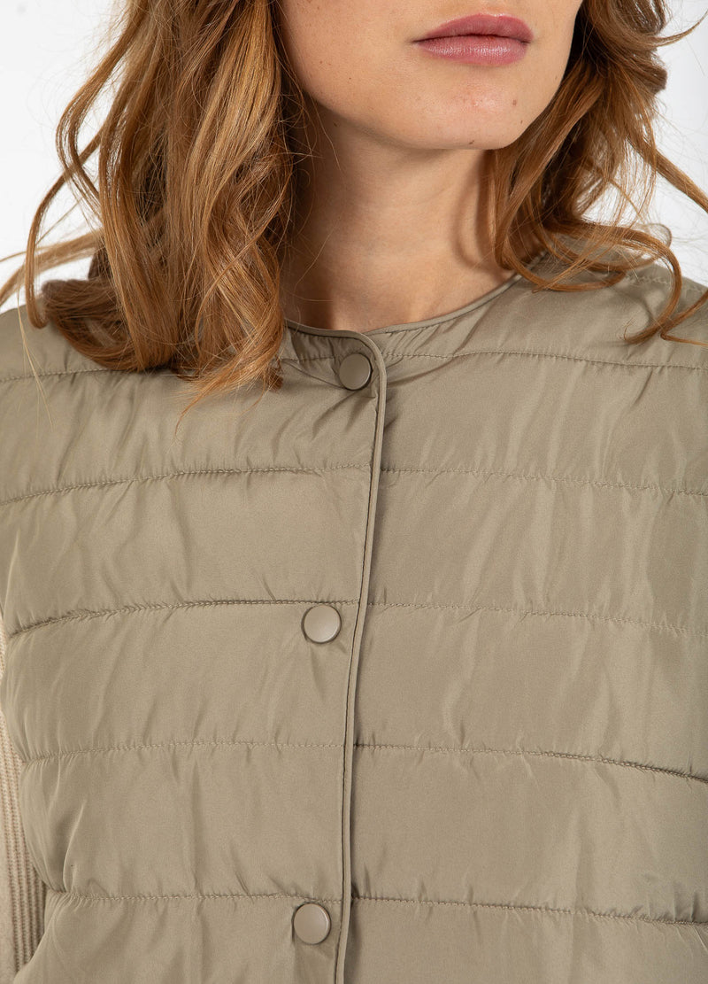 CC Heart CC HEART ASTA GEWATTEERD VEST Outerwear Sand olive - 406