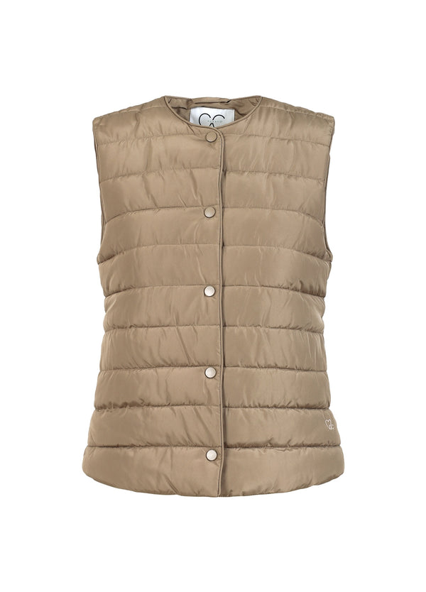 CC Heart CC HEART ASTA GEWATTEERD VEST Outerwear Sand olive - 406