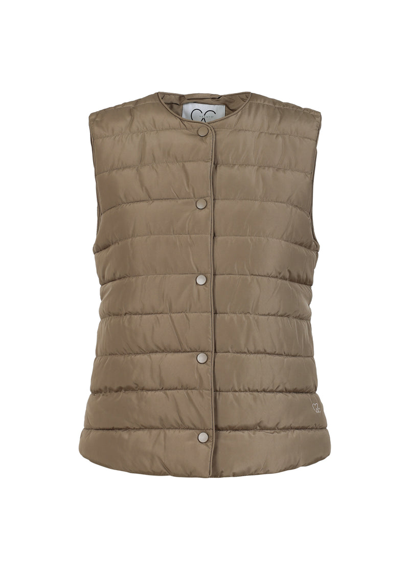 CC Heart CC HEART ASTA GEWATTEERD VEST Outerwear Sand olive - 406