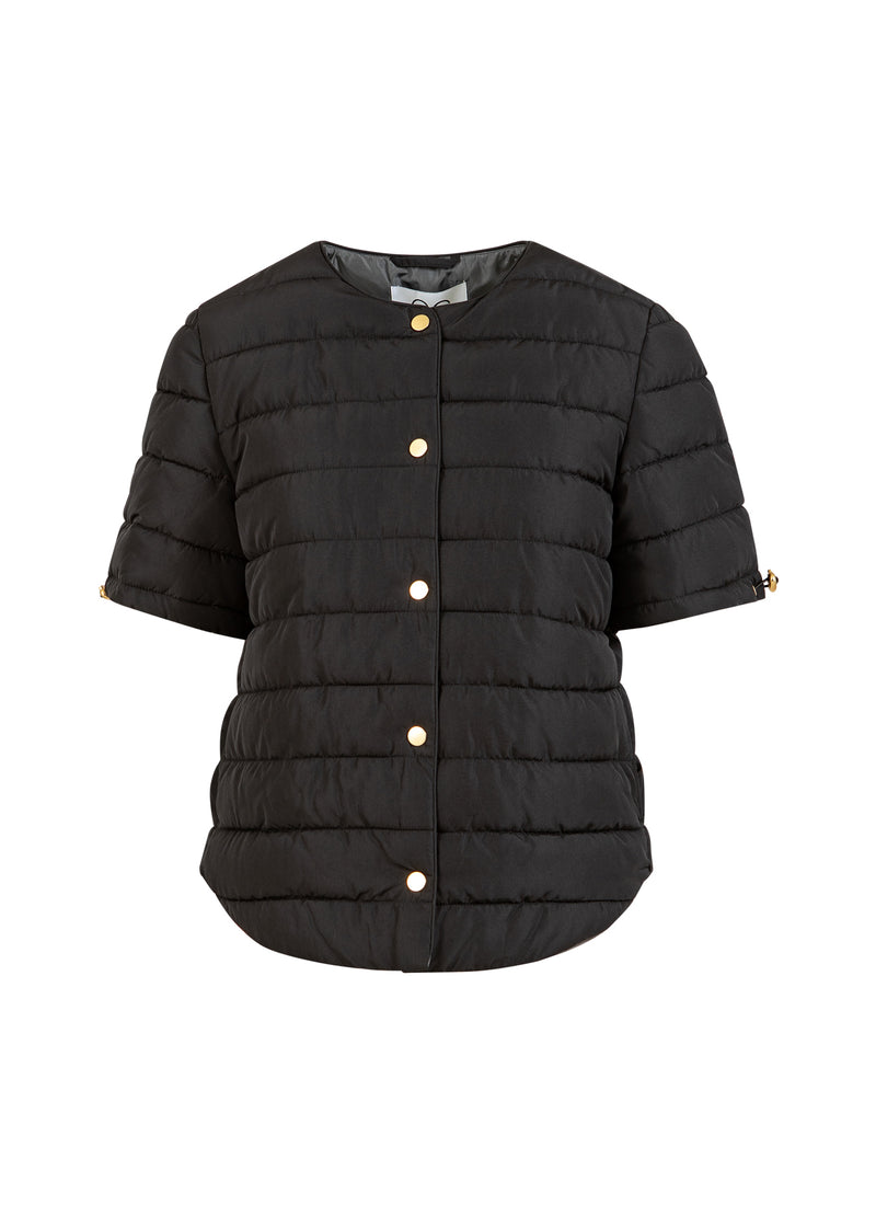 CC Heart CC HEART ASTA QUILTED KORTE MOUW JAS Outerwear Black - 100