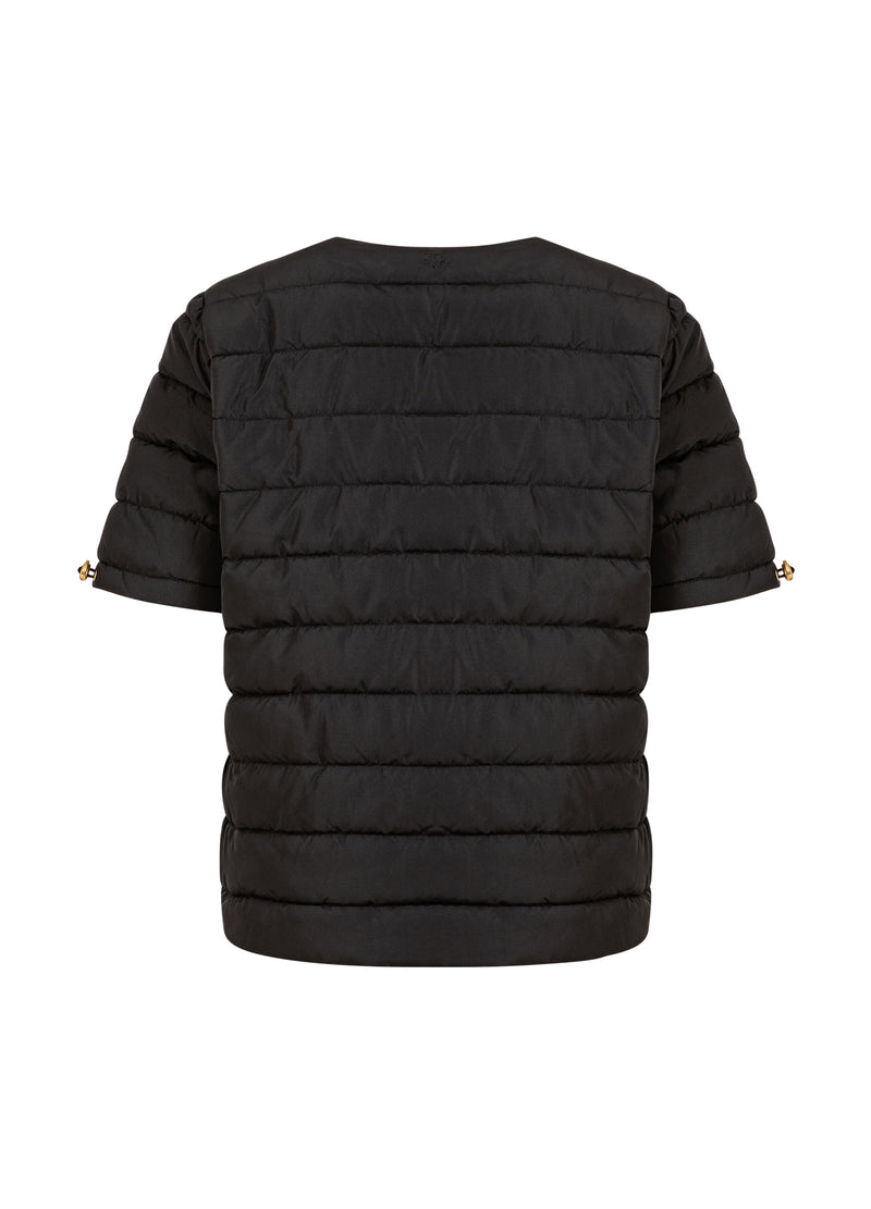 CC Heart CC HEART ASTA QUILTED KORTE MOUW JAS Outerwear Black - 100