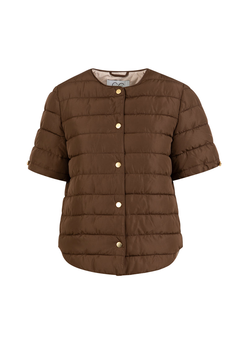 CC Heart CC HEART ASTA QUILTED KORTE MOUW JAS Outerwear Chocolate brown - 349