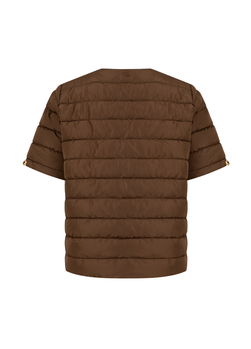 CC Heart CC HEART ASTA QUILTED KORTE MOUW JAS Outerwear Chocolate brown - 349