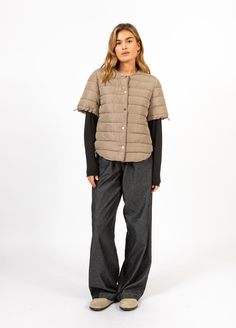 CC Heart CC HEART ASTA QUILTED KORTE MOUW JAS Outerwear Sand - 251