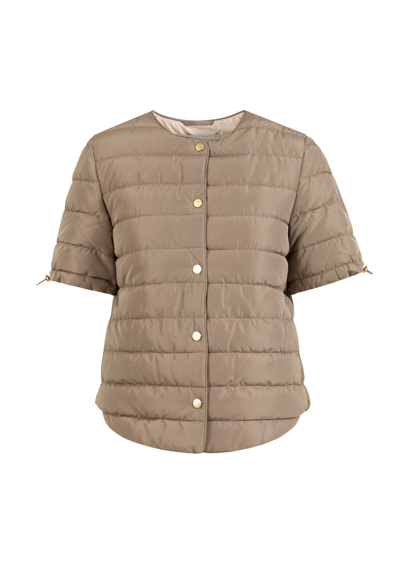 CC Heart CC HEART ASTA QUILTED KORTE MOUW JAS Outerwear Sand - 251