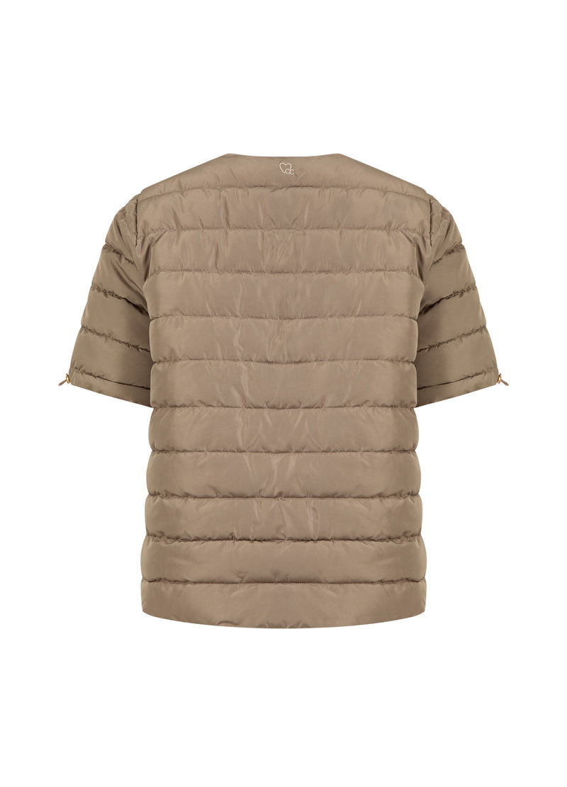 CC Heart CC HEART ASTA QUILTED KORTE MOUW JAS Outerwear Sand - 251