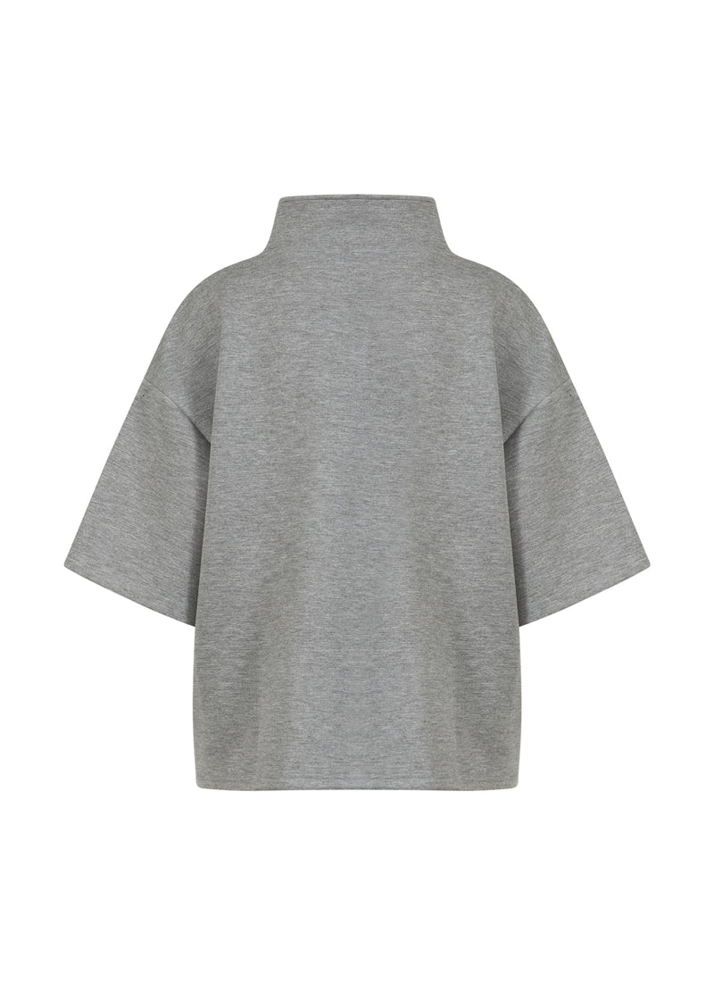 CC Heart CC HEART BILLIE RITSSLUITING TEE Shirt/Blouse Grey Melange - 182