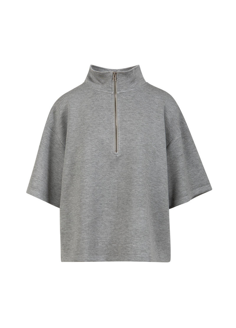 CC Heart CC HEART BILLIE RITSSLUITING TEE Shirt/Blouse Grey Melange - 182