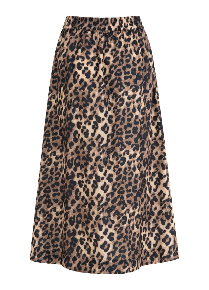 CC Heart CC HEART ELISE LANGE ROK IN LEO PRINT Skirt Leo print - 900