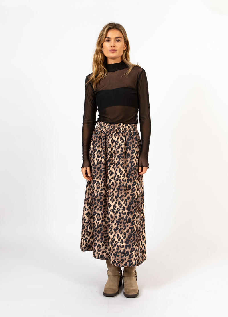 CC Heart CC HEART ELISE LANGE ROK IN LEO PRINT Skirt Leo print - 900