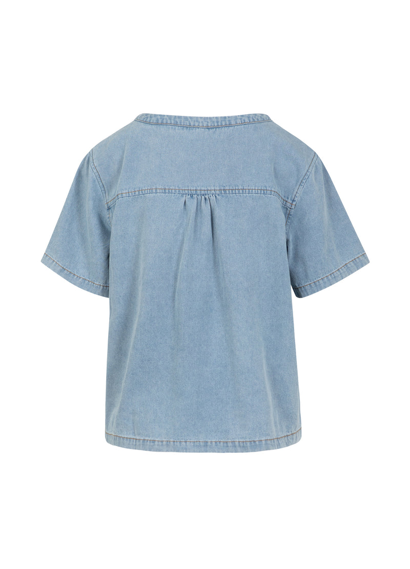 CC Heart CC HEART ELLIS KORTE SPIJKERBLOUSE Shirt/Blouse Blue denim - 510