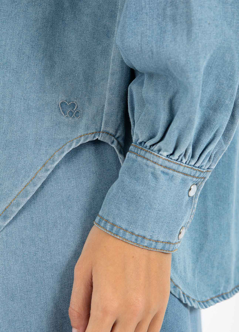 CC Heart CC HEART ELLIS SPIJKERBLOUSE Shirt/Blouse Blue denim - 510