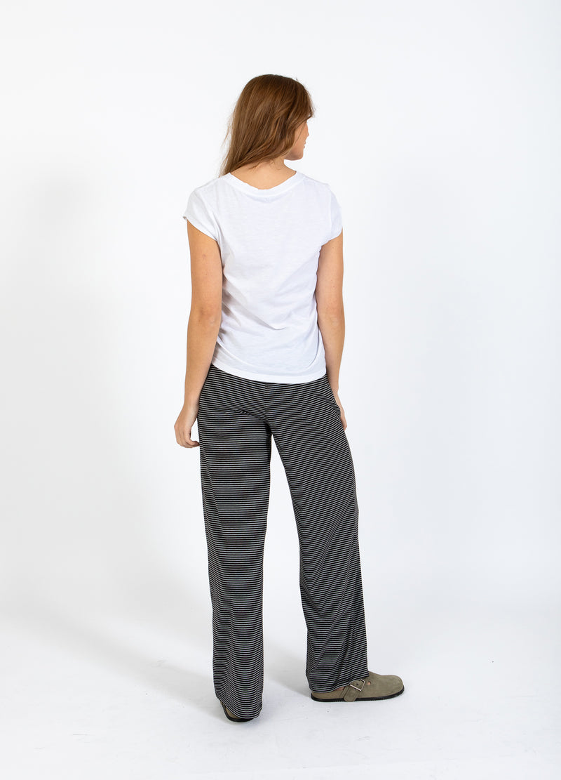 CC Heart CC HEART ELYSE LOSSE JERSEY BROEK Pants Black/white stripe - 102