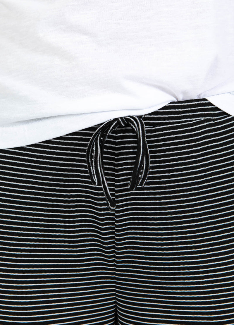 CC Heart CC HEART ELYSE LOSSE JERSEY BROEK Pants Black/white stripe - 102