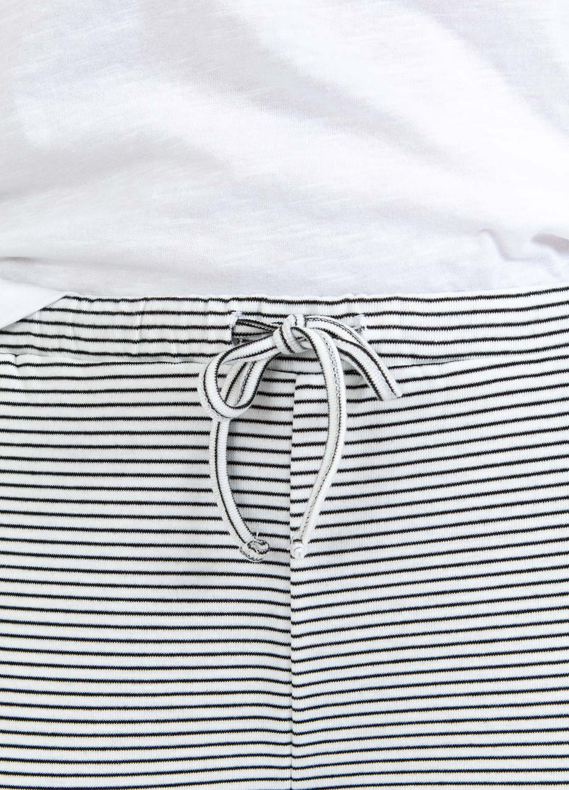 CC Heart CC HEART ELYSE LOSSE JERSEY BROEK Pants White/black stripe - 269