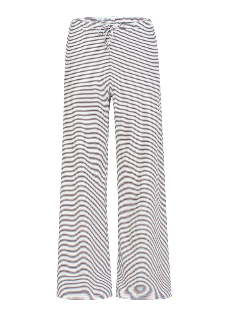 CC Heart CC HEART ELYSE LOSSE JERSEY BROEK Pants White/black stripe - 269