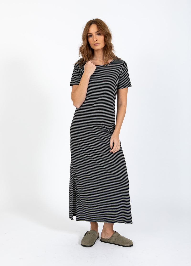 CC Heart CC HEART ELYSE LOSSE JURK Dress Black/white stripe - 102