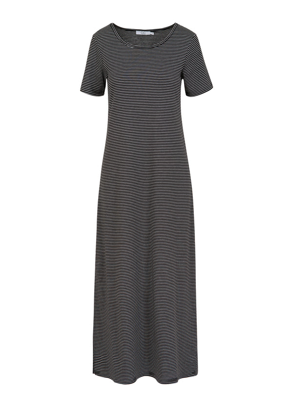 CC Heart CC HEART ELYSE LOSSE JURK Dress Black/white stripe - 102
