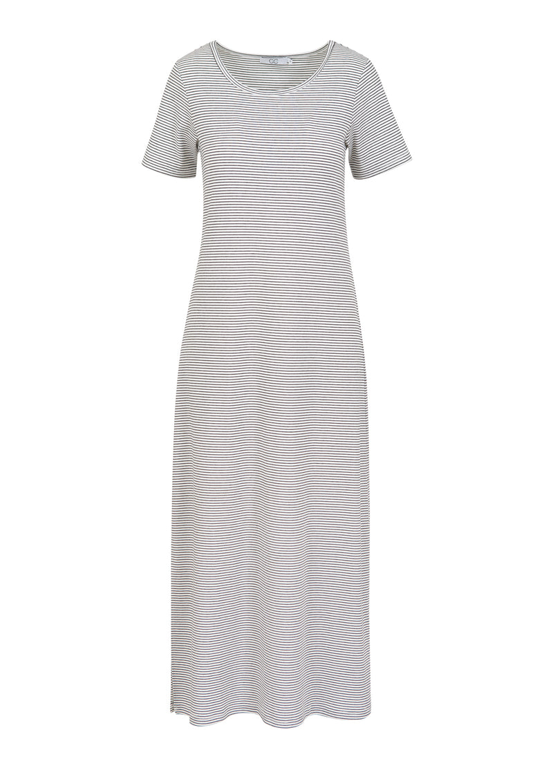 CC Heart CC HEART ELYSE LOSSE JURK Dress White/black stripe - 269